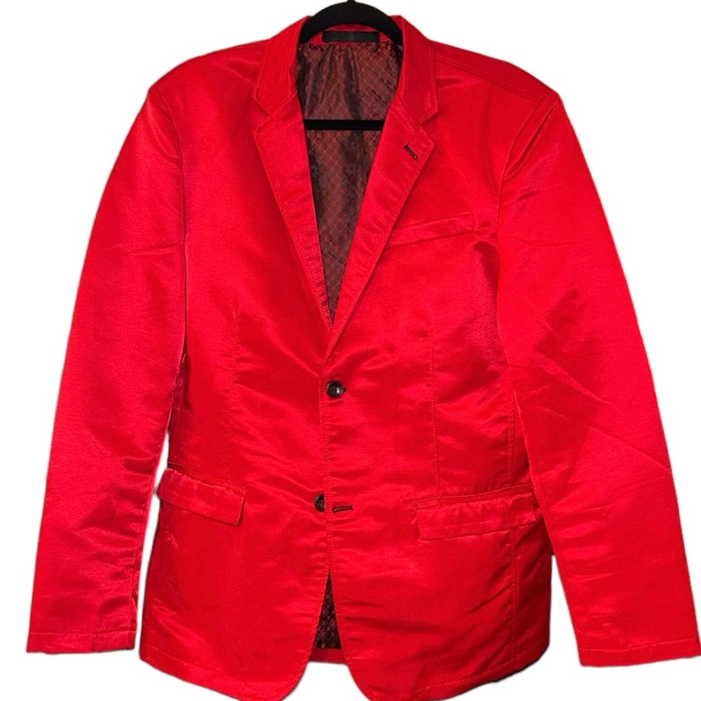 Platini Red Blazer Double Button Men’s Medium